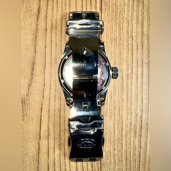 Mark Ecko Designer Watch Silver-Tone No.00-829-1972 Fresh To Depths 50M - Picture 3 of 5